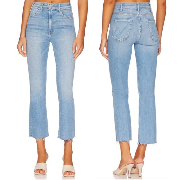 MOTHER The Hustler Ankle Fray Jeans Size 32 NWT - Picture 1 of 8
